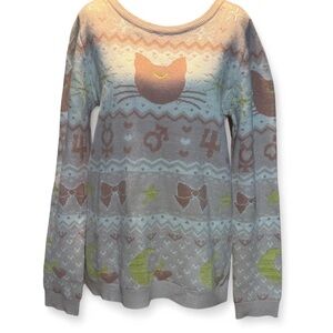 Sailor Moon Lunchbox Exclusive Luna & Guardians Sweater Size M P-P 19” Length25”